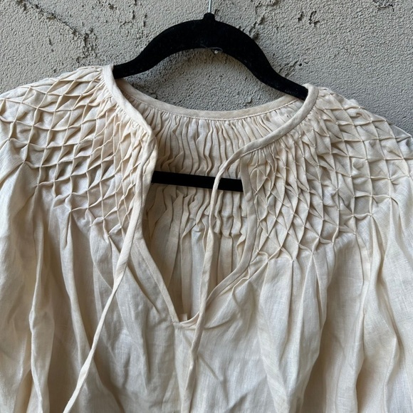 Innika Choo Hope Filthorts Blouse Top In Peach Size 0 US XS - Picture 8 of 11